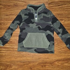 OshKosh B'gosh Green and Black Camouflage Hoodie